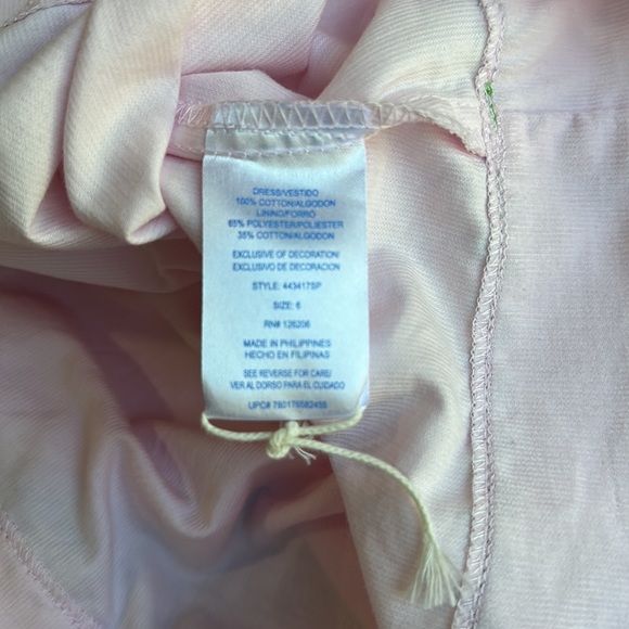 Marmellata Light Pink Long Sleeve Corduroy Dress with Smocked Frogs - Girls 6 - Picture 14 of 15